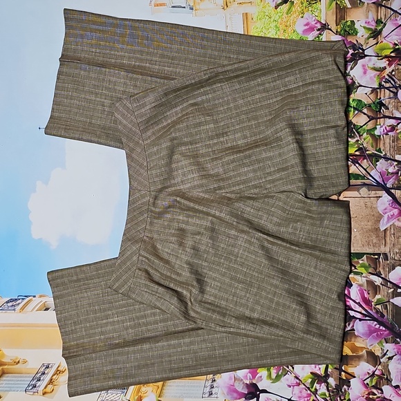 Lafayette 148 New York Women's Tan Patterned Pants Size 10 - Picture 5 of 5